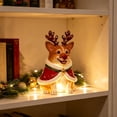 thumbnail image 4 of Clearance Christmas Resin Corgi Dog Figurines with LED Light, Cute Christmas Decorations for Home, Christmas Dog Night Light for Home 7.9 Inch, 4 of 7