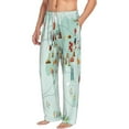 thumbnail image 2 of Bingfone World Travel Map Mens All Over Print Sleep Pajama Pants-X-Large, 2 of 9