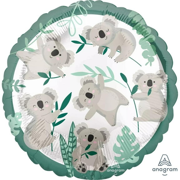 LOONBALLOON Safari-Jungle Balloons, 17″ KOALA