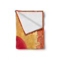 thumbnail image 2 of Japanese Soft Flannel Fleece Throw Blanket, Warrior Ninjas at Sunset Between Building Flowers Theme Japanese Print, Cozy Plush for Indoor and Outdoor Use, 60" x 80", Mustard and Purple, by Ambesonne, 2 of 6
