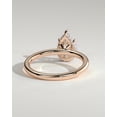 thumbnail image 6 of CAPRICARATS 3.00 Ct Pear Cut Moissanite Solitaire Engagement Ring, Hidden Halo, 14K Rose Gold, 6 of 6