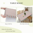 thumbnail image 5 of Home Deluxe Tablecloth Pink Heart Background Waterproof Elastic Rim Edged Table Cover- For Christmas, Parties And Picnics 5ft, 5 of 7