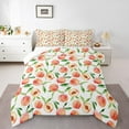thumbnail image 2 of Erosebridal Teens Peach Bedding Comforter Set, Fruit Print Comforter Sets , Cartoon Reversible Down Comforter, Microfiber Room Decorative, 2 Pieces, 2 of 8