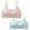Blue, variant on Jienlioq Women's Strapless Bra 2PC Woman'S Embroidered Glossy Comfortable Breathable Bras Comfort Bralettes Everyday Bra Rollback