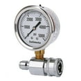 thumbnail image 3 of Solimeta 2-1/2" Pressure Washer Pressure Gauge Kit, 3/8 Inch Quick Connect, 0-5000 PSI, Liquid filled, 3 of 6