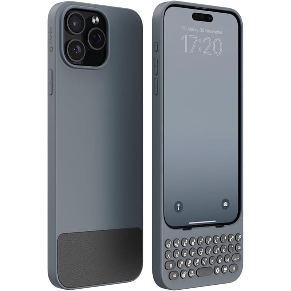 Teclado para iPhone 15 Pro Max – Funda para Teclado para una Experiencia de Escritura Premium – Escritura Más Rápida y Precisa, Carga de Forma Normal – Londres Cielo