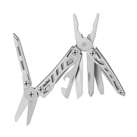 NexTool EDC Multitool 10 in 1 Mini Pocket Knife Multi Tool with Key Ring Mini Flagship Sliver