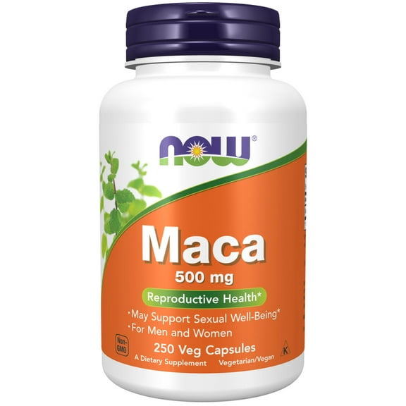 NOW Supplements, Maca (Lepidium meyenii) 500 mg, For Men and Women, 250 Veg Capsules