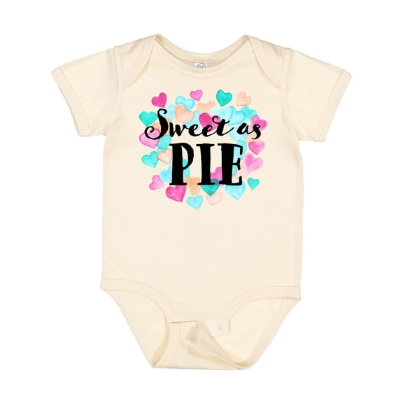 Inktastic Sweet As Pie Hearts Boys or Girls Baby Bodysuit