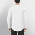 thumbnail image 4 of Zshosam Men's Heavy Weight Long Sleeve Thermal Shirt Crew Neck Top(White,XXL), 4 of 7