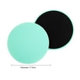 thumbnail image 2 of BLEEUS 2Pcs Fitness Sliding Discs Dual Sided Sliders For Body Muscle Workout Fitness Supplies (Green), 2 of 8