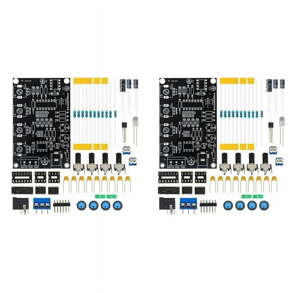 2X ICL8038 Function Signal Generator Module Sine Square Triangle Signal Generators DIY Welding Practice Kit Without Case