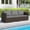 Gray + Mix Brown, variant on Costway 3PCS Patio Sectional Sofa Set, PE Rattan Modular Couch Furniture Set with Cushions Gray + Mix Gray