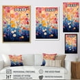 thumbnail image 4 of Designart "Multicolor Abstract Symphony I" Abstract Botanicals Canvas Art Print, 4 of 5