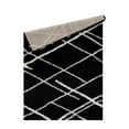 thumbnail image 3 of LBaiet 3' x 5' Black and White Diamond Rectangular Shag Area Throw Rug, 3 of 7