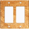 thumbnail image 6 of Metal Light Switch Plate Outlet Cover (Image of Marble Brown MAR022), 6 of 13