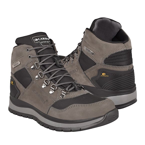BOTINES CASUALES PARA CABALLERO CARIBU 331 GAMUZA GRIS CARIBU 331