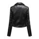thumbnail image 2 of 2024 Chaqueta de cuero de moda de primavera Chaqueta de PU sintética Chaqueta de motocicleta ajustada corta para mujer, Chaqueta de cuero, Abrigo, Chaqueta de motocicleta XL, 2 of 4