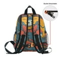thumbnail image 5 of FORMRS School Backpack with Front Zippered Pocket 12" Student Travel Daypack, Skateboard Cat Pattern, 5 of 6