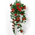 thumbnail image 1 of ShenMo Rattan Artificial Flower - Wall Hanging Artificial Flower Vine Decor Simulation Rose - Realistic Silk Decorative Plant for Manipulation, 1 of 5