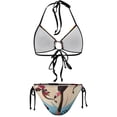 thumbnail image 3 of Animated Comedy Hazbin Hotel Women Bikini Set Sexy Two Pieces Halter String Swimsuit Triangle Briefs Tie Side Bottom, 3 of 7
