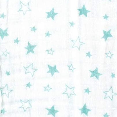 Luvable Friends Baby Sleeveless Muslin Cotton Sleeping Bag, Sack, Blanket, Stars Muslin, 6-12 Months