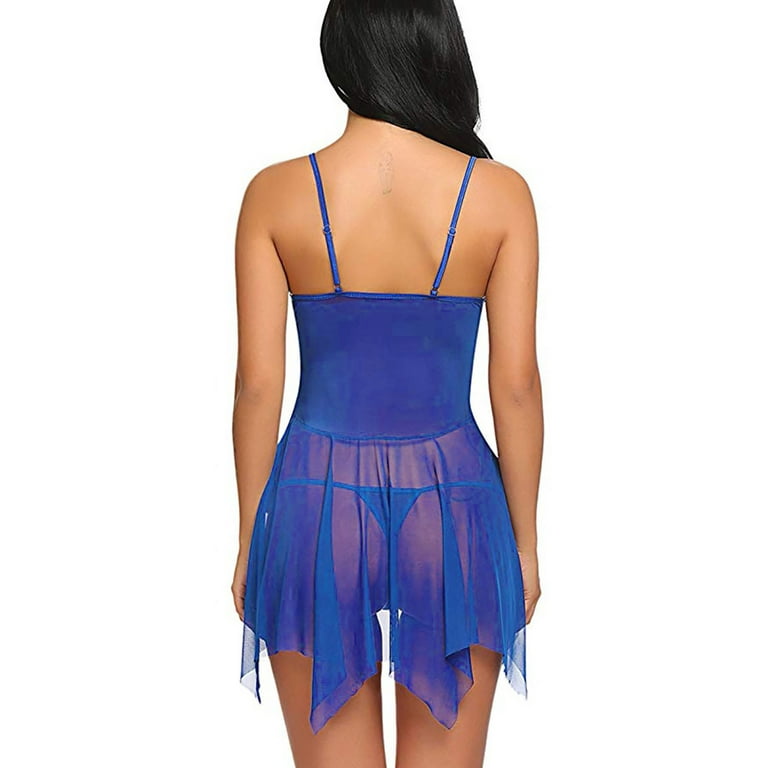 Chemise Lingerie Flower Lingerie Strap Neck V Women Lace Sleepwear Thigh  High Stockings for Women Lingerie