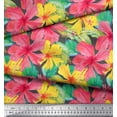 thumbnail image 3 of Soimoi Gray Rayon Fabric Leaves & Floral Printed Fabric 1 Yard 58 Inch Wide, 3 of 3