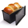 thumbnail image 1 of 2LB Non-Stick Loaf Tins, Toast Bread Baking Tins Corrugated, 1 of 7