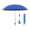thumbnail image 1 of DOLITY Parasol de Plage 42 Pouces avec Pince Parasol Universel Polyvalent Bleu, 1 of 9