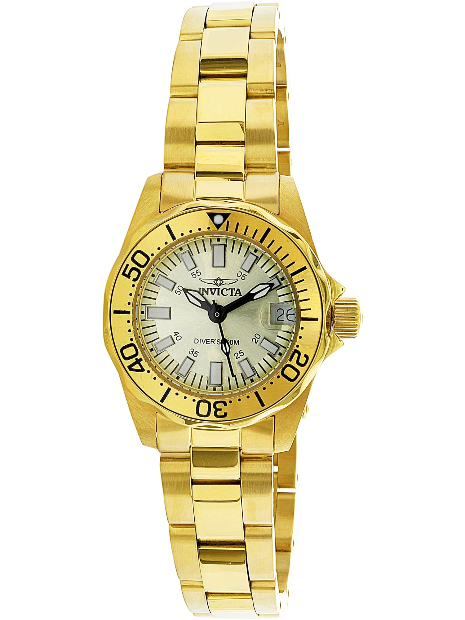 Invicta Women's Signature INV-7065 Gold Stainless-Steel Japanese Quartz ...