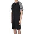 thumbnail image 4 of SHCKE Men's Nightwear Cotton Nightshirts Big and Tall Pajamas Comfy Loose Nightwear Oversized Sleep Shirt, 4 of 5