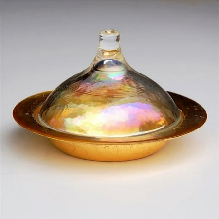 

Rabat Covered Dish - Gold & Pearl - 5.5 in.