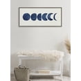 thumbnail image 5 of Kate and Laurel Sylvie Linear Moon Phases Framed Linen Textured Canvas Wall Art by Teju Reval of SnazzyHues, 18x40 Gray, Beautiful Astronomy Wall Décor, 5 of 6