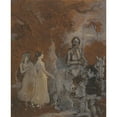 thumbnail image 2 of Robert Smirke 15x18 Gold Ornate Wood Frame and Double Matted Museum Art Print Titled - One from Illustrations to Shakespeare, 2 of 4