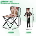 thumbnail image 3 of 600D Oxford Camping Chair Portable Foldable Chair Supports 220 lbs for Picnic, Fishing, Backpacking Houses and Flowers, 3 of 8