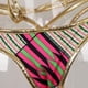 thumbnail image 4 of Conjunto de Bikini de Bajo Estampado Rainbow para Mujer, de , en S, 4 of 9