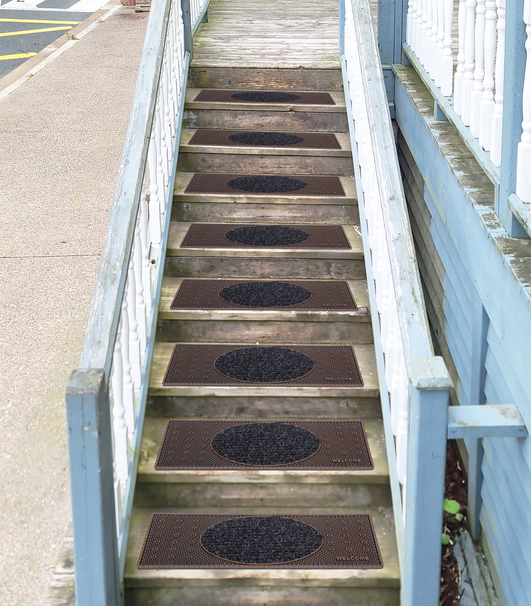 Ottomanson Easy Clean, Waterproof, Low Profile Non-Slip Indoor/Outdoor ...