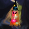 thumbnail image 4 of Billuyoard Sombrero que brilla intensamente con iluminación LED, decoración de sombrero de jardín, gorra colgante para fiesta de Halloween, tipo 2, Dämonenaugen leuchten orange 5piezas, 4 of 6