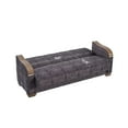 thumbnail image 7 of Ottomanson 88" Convertible Sofa Couch for Living Room, Suede Modern Sofa Bed with Storage, Brown, 7 of 7