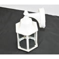 thumbnail image 4 of Sunset Lighting F7851-30 Outdoor Wall Sconce with Clear Beveled Glass, White Finish, 4 of 7