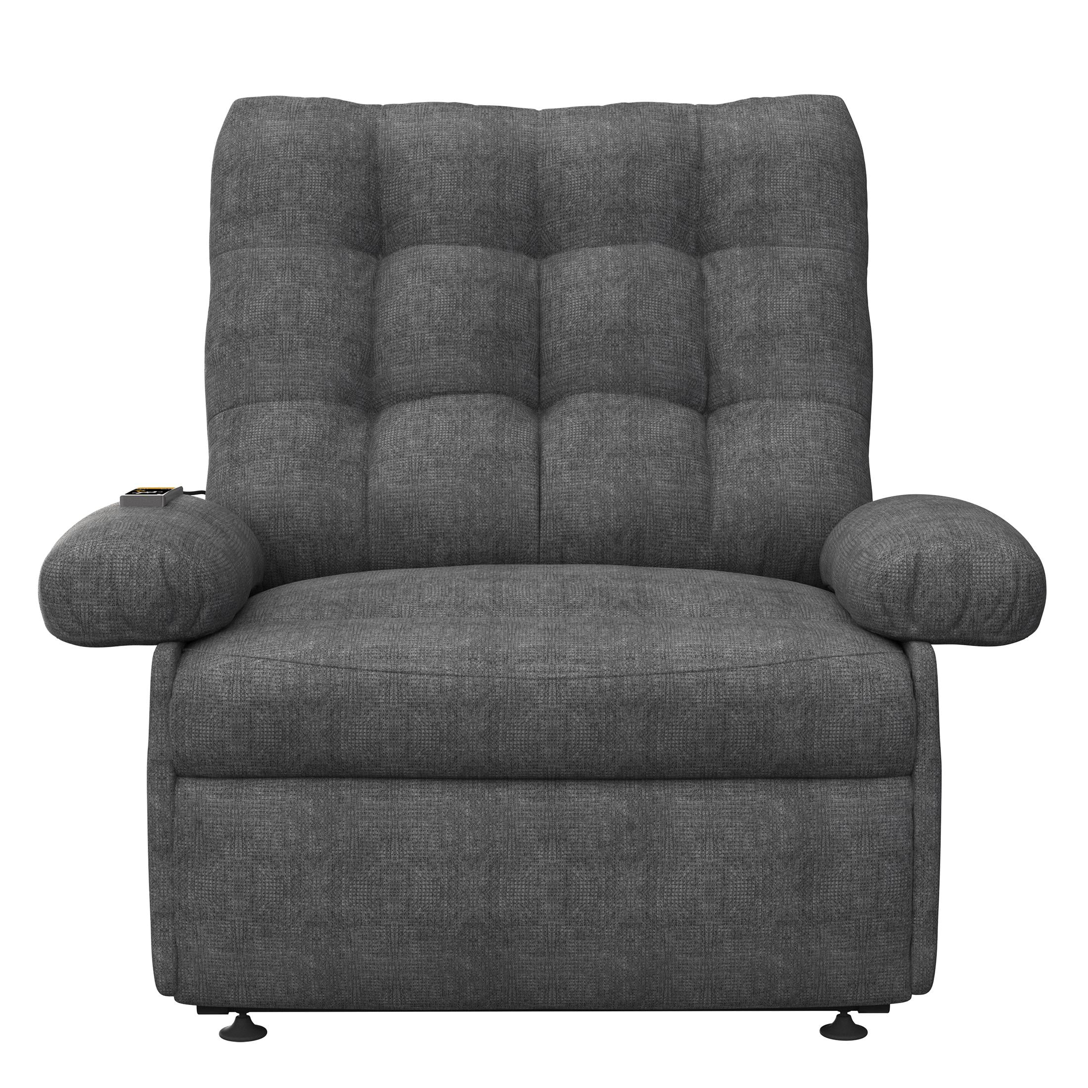 UHOMEPRO Small Electric Recliner Chair for Seniors, Compact Recliner for Small Spaces with Wider Seat Comfort, Easy Remote Control, Adjustable Backrest & Footrest
