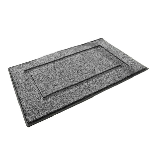 Yuarrent Alfombrilla duradera - Alfombrilla impermeable cómoda y elegante para baño Alfombra de baño gris oscuro 40 * 60 cm Type2 NO2