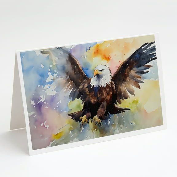 Eagle Greeting Cards Pack of 8 7 in x 5 in