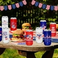 thumbnail image 2 of Slim Can Cooler Sleeves 12 Pack, Neoprene Skinny Can Coolers for12 oz Standard Cans, 4th of July Red White Blue Decorations for Independence Day Patriotic Party Supplies(Independen, 2 of 7