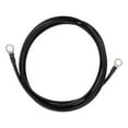 thumbnail image 1 of 1 Pc Cable de Inversor de Batería 10 AWG Gauge 7FT 3/8" Lug 5/16" Lug Cable de Batería Universal para Automóvil Vehículo Barco RV Solar Cobre Estañado Negro, 1 of 7