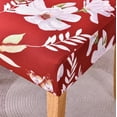 thumbnail image 4 of Chair Covers for Dining Room Printed Dining Chair Covers (Idyllic Flower Red, 4 PCS), 4 of 6