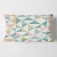 thumbnail image 2 of Designart Diamond Retro I' Mid-Century Modern Throw Pillow - 12x20, 2 of 2