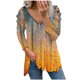 thumbnail image 1 of Camisas Para Mujer Camisetas de Gran Tamaño Manga Larga Estampado de Moda Camiseta Suelta Blusa Cuello en V Tops Casuales Odeerbi ODB134123, 1 of 6