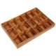 thumbnail image 1 of Organizador de cajones de madera con 18 compartimentos para guardar cinturones, corbatas, sujetadores, calzoncillos, calcetines, ropa interior, joyas y llaves, 1 of 7